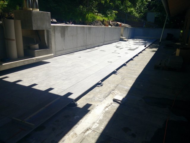 Terrasse auf Stelzlager